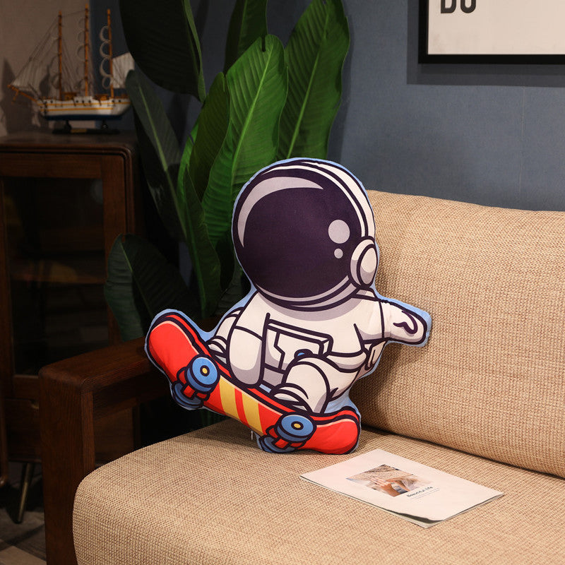 Simulation Space Series Plush Pillow Toys Astronaut Spaceman Rocket Spacecraft Stuffed Doll Nap Pillow Kids Birthday Gifts - Amazhona 