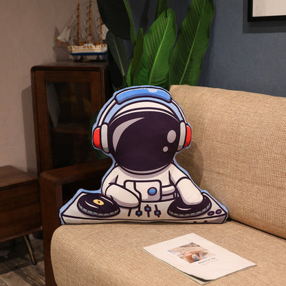 Simulation Space Series Plush Pillow Toys Astronaut Spaceman Rocket Spacecraft Stuffed Doll Nap Pillow Kids Birthday Gifts - Amazhona 