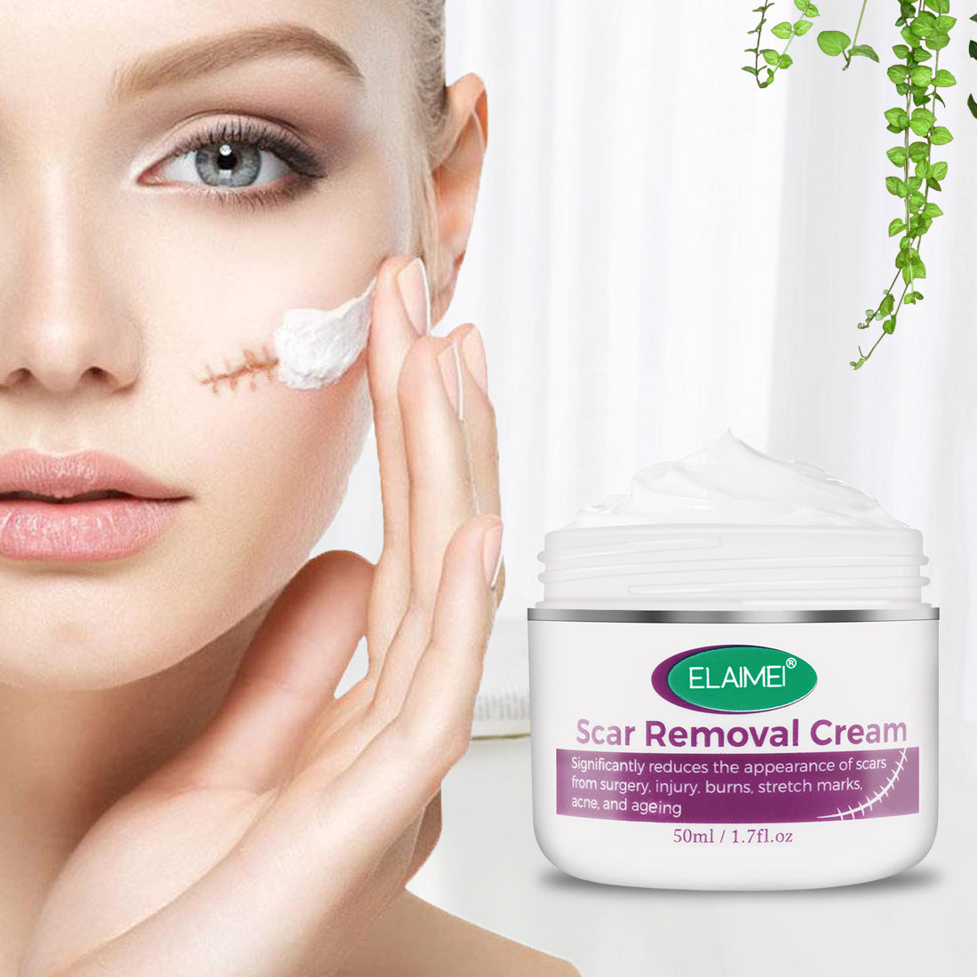 Skin Rebound Scarless Cream Scar Removal Cream Face Cream For Face Acne Scar Stretch Marks Skin Repair Face Cream - Amazhona 