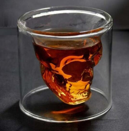 Skull Skull Double Transparent Glass - Amazhona 