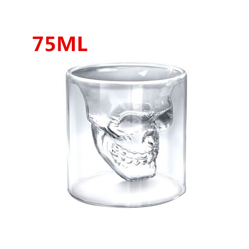 Skull Skull Double Transparent Glass - Amazhona 