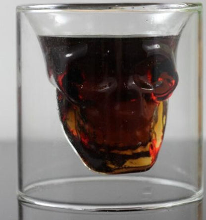 Skull Skull Double Transparent Glass - Amazhona 