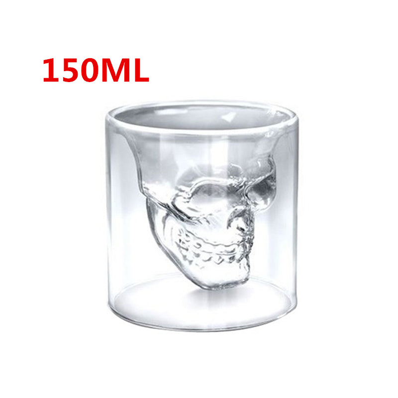 Skull Skull Double Transparent Glass - Amazhona 