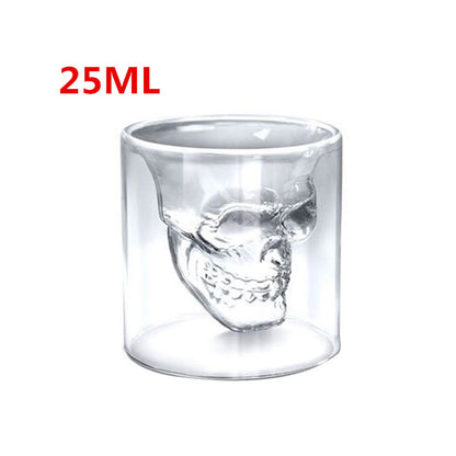 Skull Skull Double Transparent Glass - Amazhona 