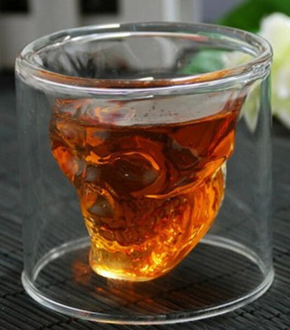 Skull Skull Double Transparent Glass - Amazhona 