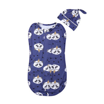 Sleeping Bags Soft Swaddle Muslin Blanket Printed - Amazhona 