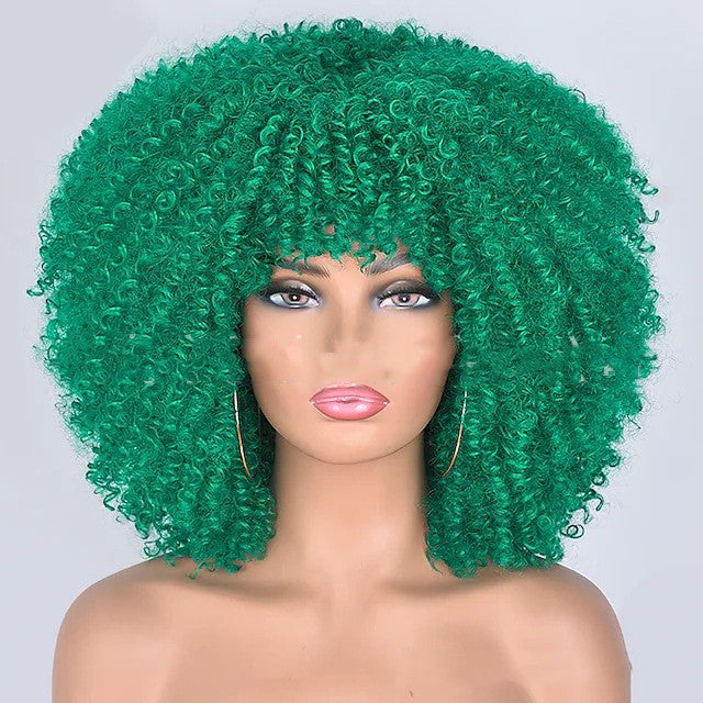 Small Curly Hair Rose Mesh Synthetic Headgear - Amazhona 