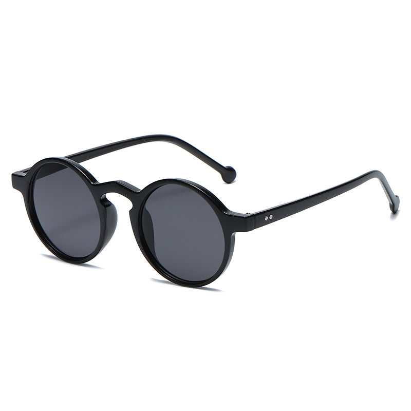 Small Round Frame All Match UV Protection Sunglasses - Amazhona 