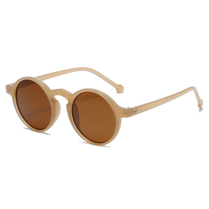 Small Round Frame All Match UV Protection Sunglasses - Amazhona 