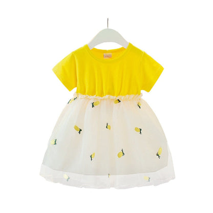 Small and medium girl pineapple skirt - Amazhona 