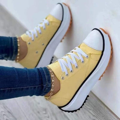 Sneakers Women Shoes 2022 Pattern Canvas Shoe Casual Women Sport Shoes Flat Lace-Up Adult Zapatillas Mujer Chaussure Femme - Amazhona 