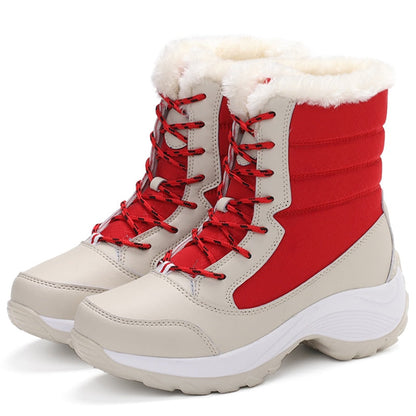 Snow Boots Plush Warm Ankle Boots For Women Winter Shoes Waterproof Boots Women Female Winter Shoes Booties Botas Mujer - Amazhona 