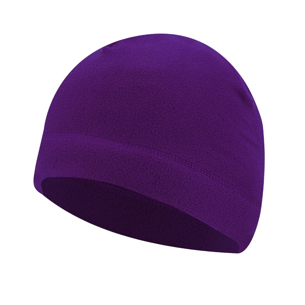 Solid Beanie Hat Soft Polar Fleece Caps for Autumn Winter Men Outdoor Keep Warm Ear Protected Melon Street Beanies Women Hats - Amazhona 