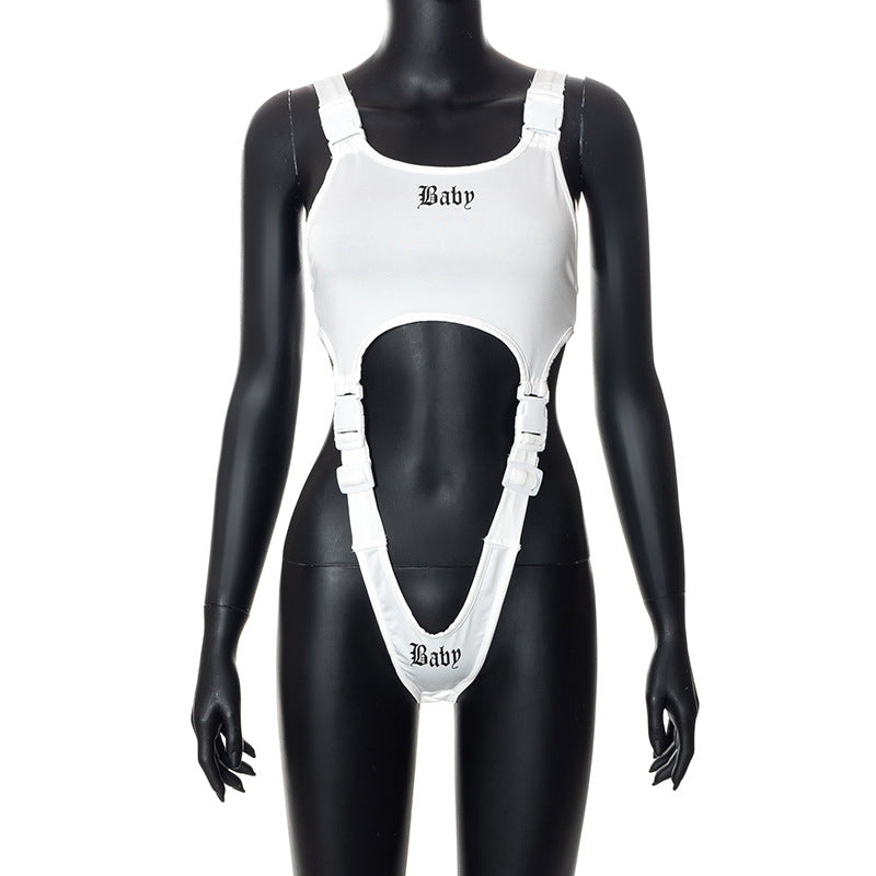 Spice Girl Chic Design Hollow Bodysuit - Amazhona 