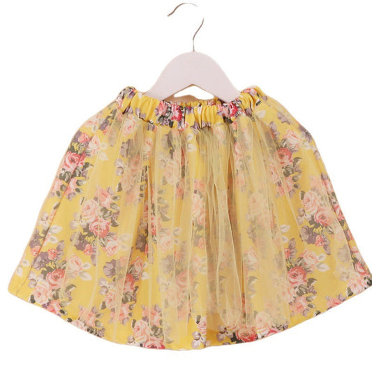 Spring And Autumn Children's Clothing New Girls' Short Skirt Fashion Princess Skirt Short Skirt Girls' Versatile Skirt Knitted Skirt Princess Skirt - Amazhona 