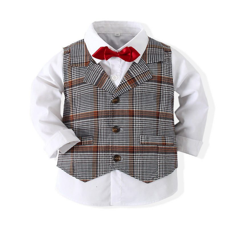 Spring Boy Gentleman Dress Suit - Amazhona 