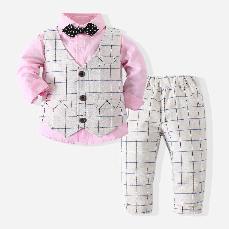 Spring Boy Gentleman Dress Suit - Amazhona 