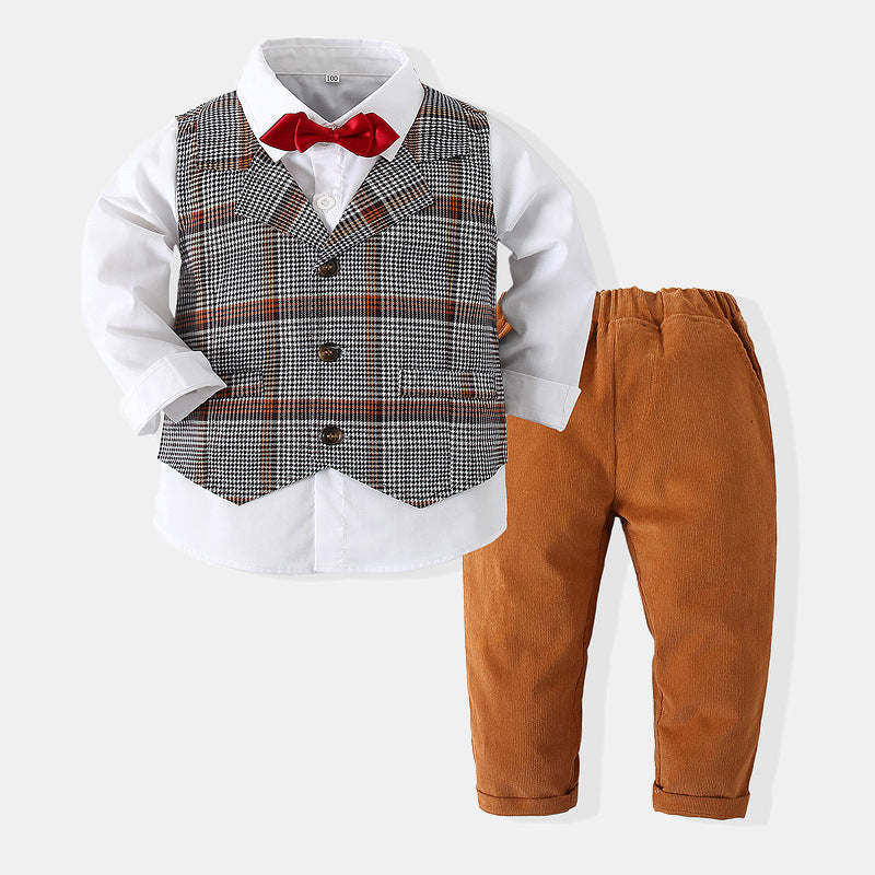 Spring Boy Gentleman Dress Suit - Amazhona 