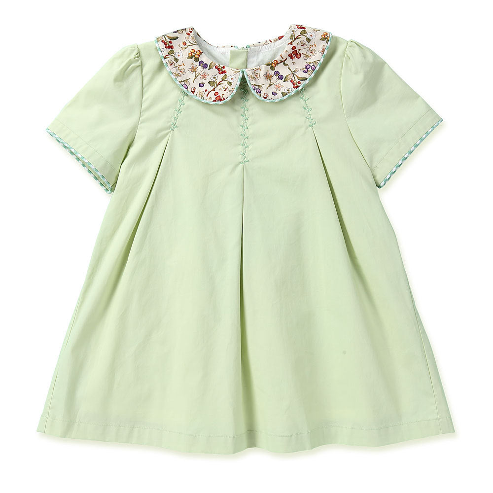 Spring Girl Baby Pastoral Floral Dress - Amazhona 