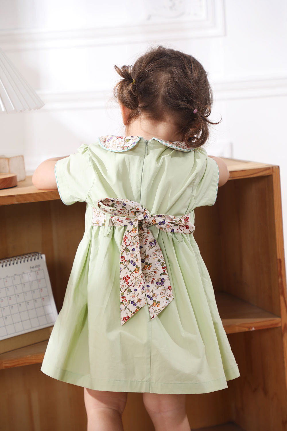 Spring Girl Baby Pastoral Floral Dress - Amazhona 