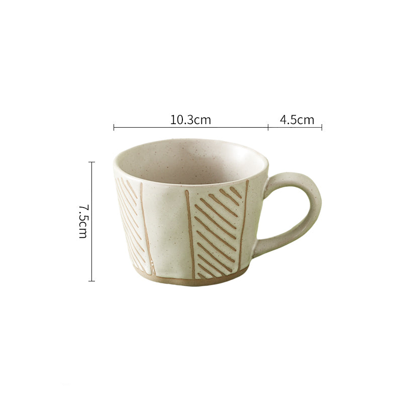 Stoneware Retro Ceramic Hand-squeezed Ins Style High-value Cup - Amazhona 