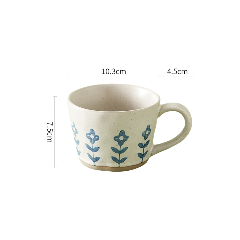 Stoneware Retro Ceramic Hand-squeezed Ins Style High-value Cup - Amazhona 