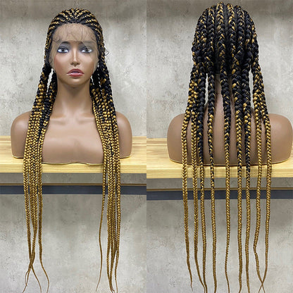 Stretch Mesh Chemical Fiber Head Cover 9 Strand Braid Wig - Amazhona 