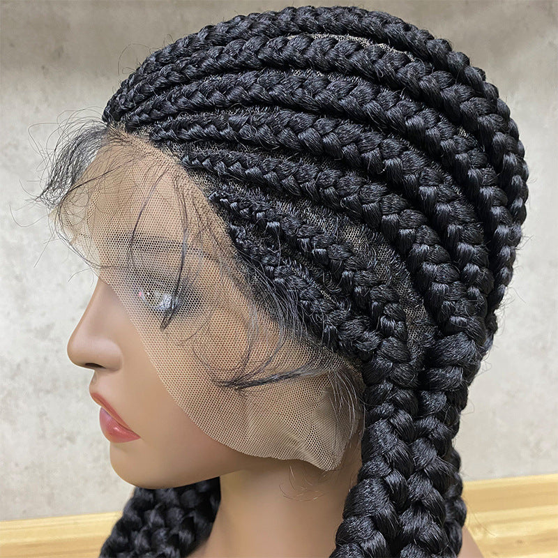 Stretch Mesh Chemical Fiber Head Cover 9 Strand Braid Wig - Amazhona 