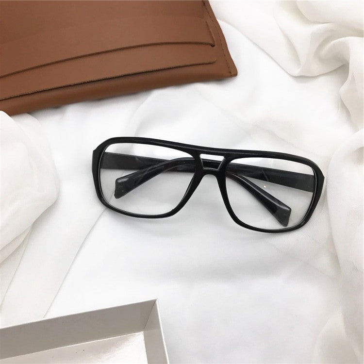 Stylish double beam black frame driver driving glasses - Amazhona 