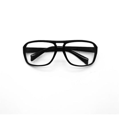 Stylish double beam black frame driver driving glasses - Amazhona 