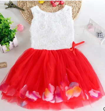 Summer Children's Wear Girl 2021 New Petal, Korean Dress, Baby Dress Dress - Amazhona 