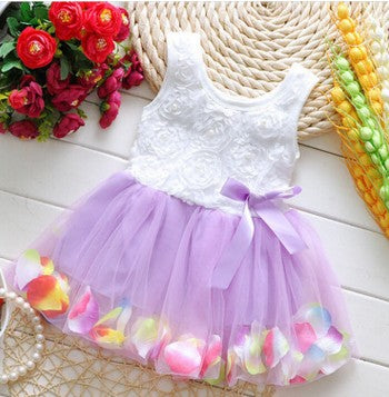 Summer Children's Wear Girl 2021 New Petal, Korean Dress, Baby Dress Dress - Amazhona 