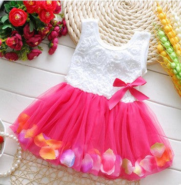 Summer Children's Wear Girl 2021 New Petal, Korean Dress, Baby Dress Dress - Amazhona 