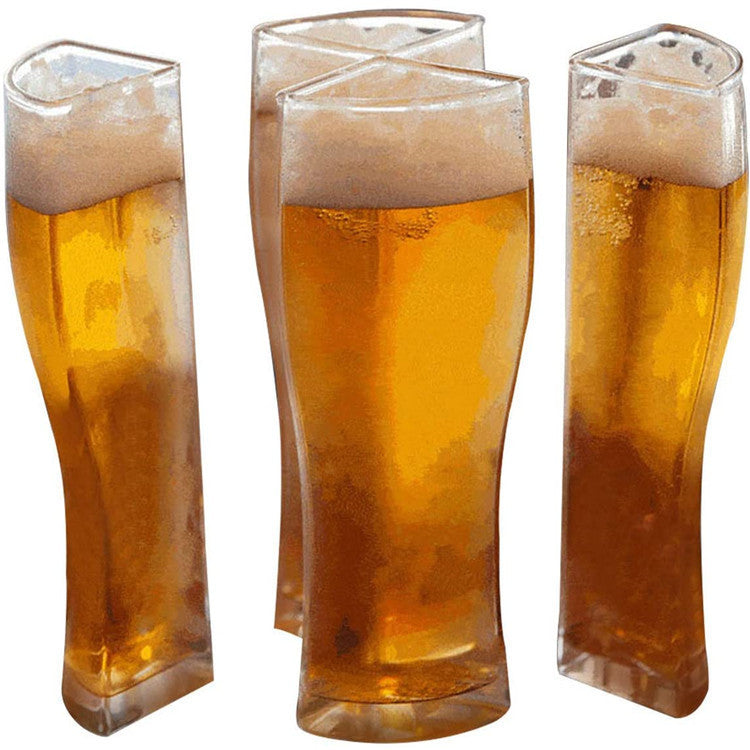 Super Schooner Beer Glasses Mug Cup Separable 4 Part Large Capacity Thick Beer Mug Glass Transparent for Club Bar Party - Amazhona 