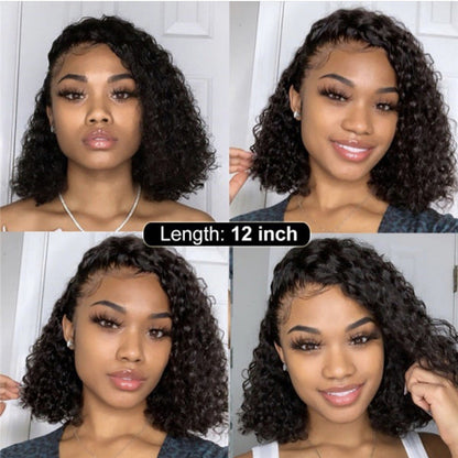 Synthetic Lace Front Wig Africa Small Curly Wig Women's Medium And Long Curly Hair Braided Wigs - Amazhona 