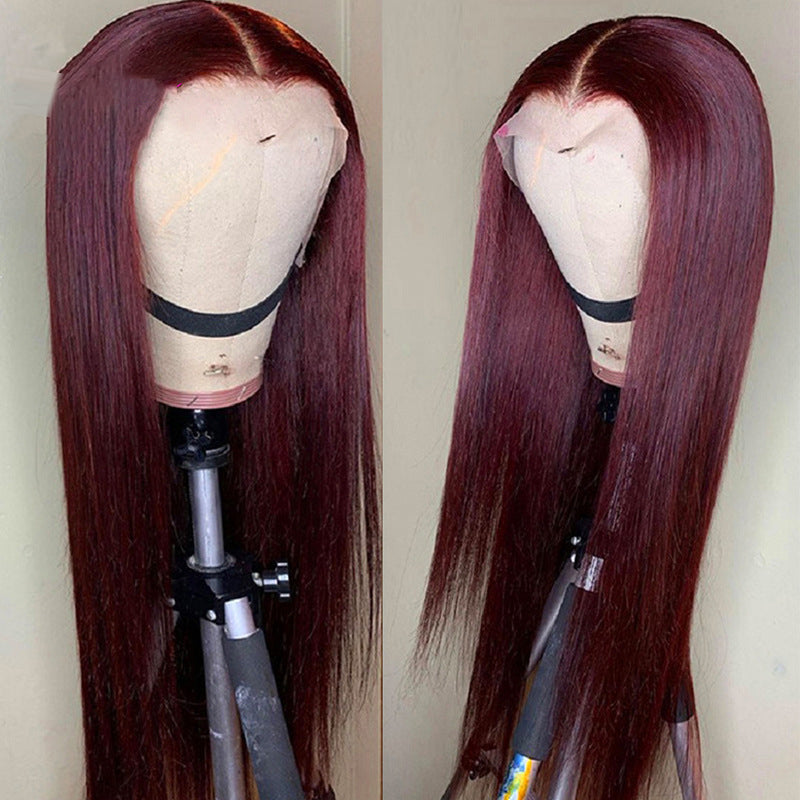 T-part Lace Frontal Wigs Real Hairstyle Headgear - Amazhona 