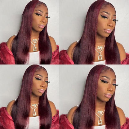 T-part Lace Frontal Wigs Real Hairstyle Headgear - Amazhona 