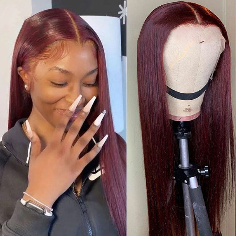 T-part Lace Frontal Wigs Real Hairstyle Headgear - Amazhona 