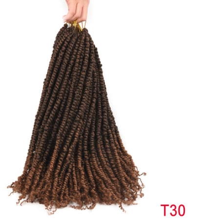 TOMO Pre-twisted Passion Twist Crochet African Dirty Braids Crochet Hair - Amazhona 