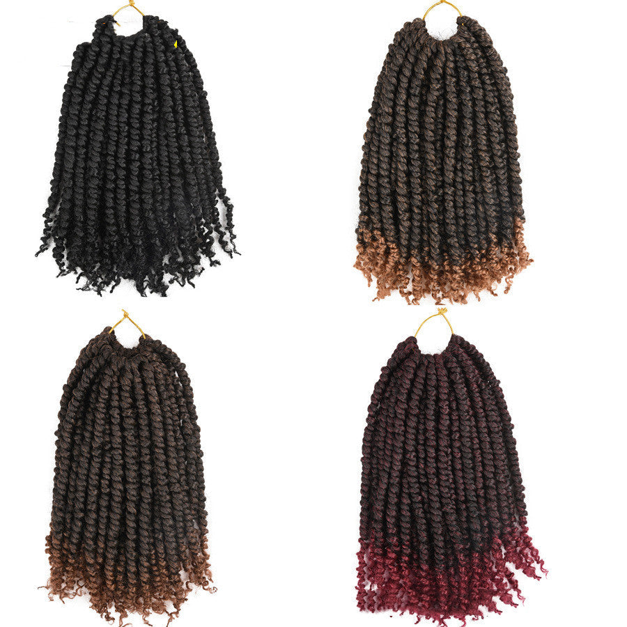 TOMO Pre-twisted Passion Twist Crochet African Dirty Braids Crochet Hair - Amazhona 