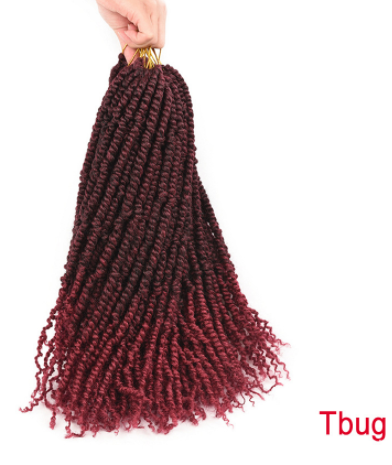 TOMO Pre-twisted Passion Twist Crochet African Dirty Braids Crochet Hair - Amazhona 