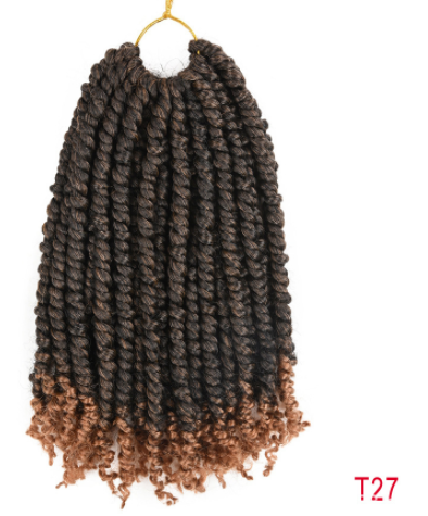 TOMO Pre-twisted Passion Twist Crochet African Dirty Braids Crochet Hair - Amazhona 