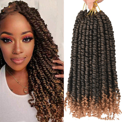 TOMO Pre-twisted Passion Twist Crochet African Dirty Braids Crochet Hair - Amazhona 