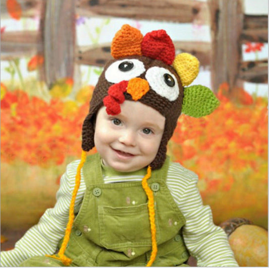 Thanksgiving hand-woven turkey hat - Amazhona 