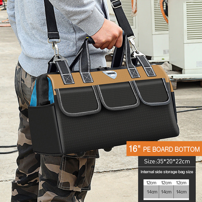 Thick Wear Resistant One Shoulder Canvas Small Tool Bag - Amazhona 