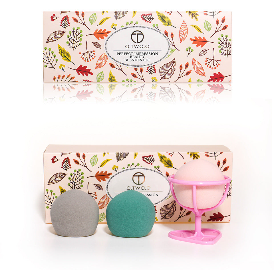 Three-pack Beauty Egg Set With Stand For Wet And Dry - Amazhona 