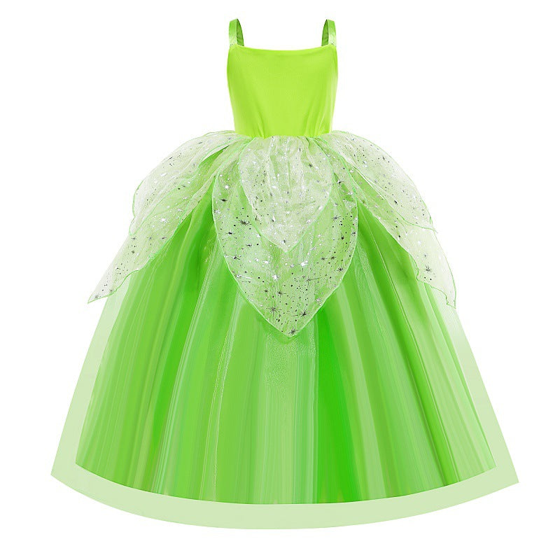 Tinker Bell Elf Dress Tiana Girls - Amazhona 