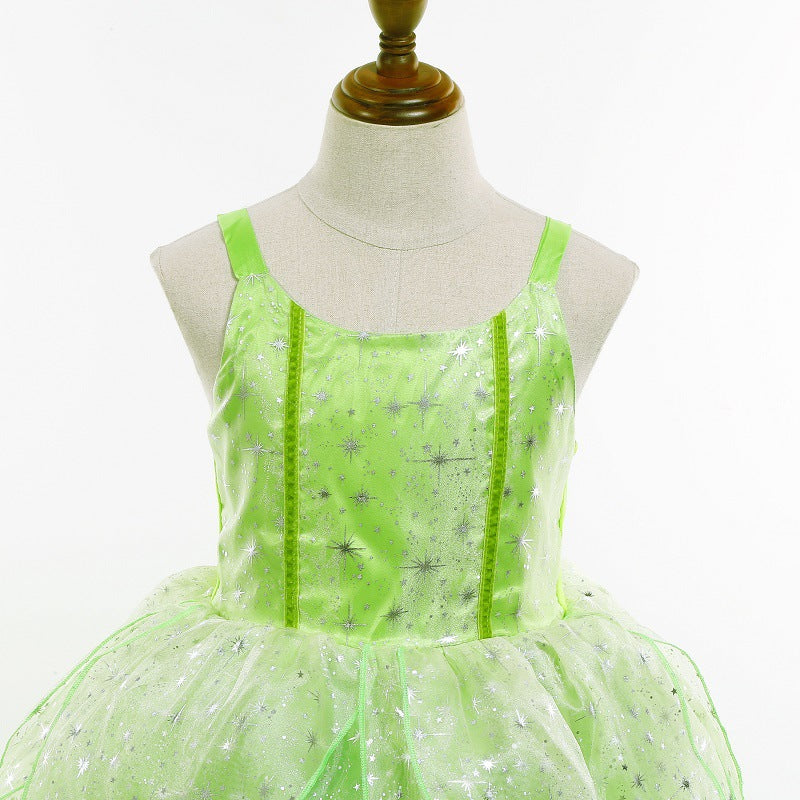 Tinker Bell Elf Dress Tiana Girls - Amazhona 