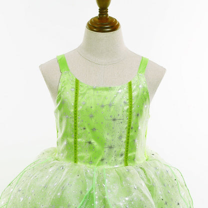 Tinker Bell Elf Dress Tiana Girls - Amazhona 