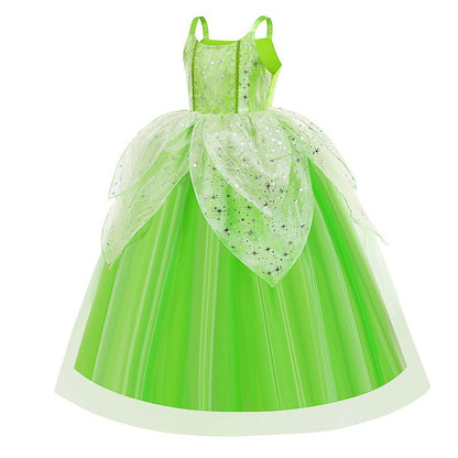 Tinker Bell Elf Dress Tiana Girls - Amazhona 